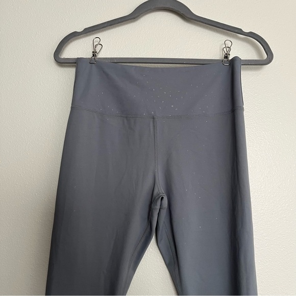 ZYIA Active 7/8 length blue shimmer workout leggings size Medium / 6-8 - Picture 2 of 9